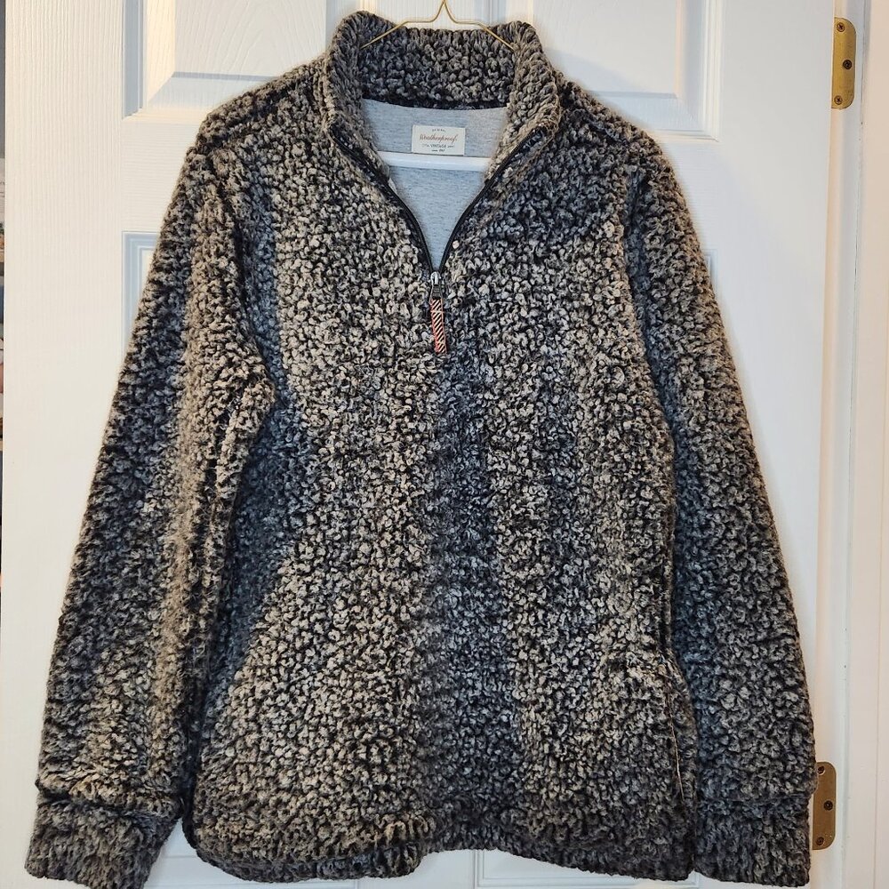 Weatherproof Vintage Cozy Gray Fuzzy Pullover Womens Medium